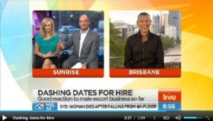 Male Escorts Melbourne on Sunrise TV